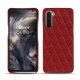 Funda de piel OnePlus Nord - Tomate - Couture ( Pantone 187C ) 