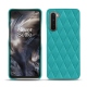 硬质真皮保护套 OnePlus Nord - Bleu fluo - Couture