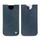 Capa em pele Apple iPhone 12 Pro Max - Jean vintage ( Roughtcut - Pantone 285U  ) 