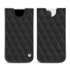 Custodia in pelle Apple iPhone 12 Pro Max - Noir - Couture ( Nappa - Black ) 