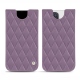 Pochette cuir Apple iPhone 12 Pro Max - Lilas - Couture ( Nappa - Pantone 2645U ) 