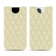 Lederschutzhülle Apple iPhone 12 Pro Max - Ivoire - Couture ( Sleek P C12 - White ) 