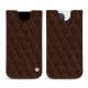 レザーケース Apple iPhone 12 Pro Max - Châtaigne - Couture ( Pantone 476C ) 