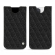 Capa em pele Apple iPhone 12 Pro Max - Ebène - Couture ( Sleek P C12 - Black ) 