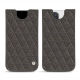 Custodia in pelle Apple iPhone 12 Pro Max - Anthracite - Couture ( Pantone 424C ) 
