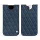 Pochette cuir Apple iPhone 12 Pro Max - Jean vintage - Couture