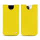 Pochette cuir Apple iPhone 12 Pro Max - Jaune fluo
