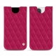 Lederschutzhülle Apple iPhone 12 Pro Max - Rose fluo - Couture