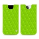 Lederschutzhülle Apple iPhone 12 Pro Max - Vert fluo - Couture
