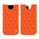 Lederschutzhülle Apple iPhone 12 Pro Max - Orange fluo - Couture