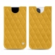 Lederschutzhülle Apple iPhone 12 Pro Max - Jaune soulèu - Couture