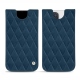 Apple iPhone 12 Pro Max leather pouch - Blu mediterran - Couture