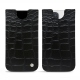 Capa em pele Apple iPhone 12 Pro Max - Crocodile nero
