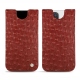 Apple iPhone 12 Pro Max leather pouch - Autruche ciliegia