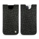 Lederschutzhülle Apple iPhone 12 Pro Max - Autruche nero