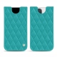 Lederschutzhülle Apple iPhone 12 Pro - Bleu fluo - Couture