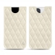 가죽 커버 Apple iPhone 12 Pro - Blanc escumo - Couture