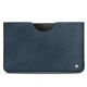 Samsung Galaxy Tab S7+ leather pouch - Jean vintage ( Roughtcut - Pantone 285U  ) 
