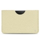 Samsung Galaxy Tab S7+ leather pouch - Ivoire ( Sleek P C12 - White ) 