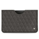 Samsung Galaxy Tab S7+ leather pouch - Anthracite - Couture ( Pantone 424C ) 