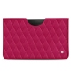 Samsung Galaxy Tab S7+ leather pouch - Rose fluo - Couture