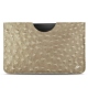 Samsung Galaxy Tab S7+ leather pouch - Autruche desert