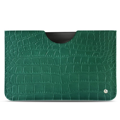 Bolsas de Couro para Samsung Galaxy Tab S7 PlusCrocodile pino ( Pantone #173F35 ) 