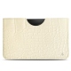 Samsung Galaxy Tab S7+ leather pouch - Crocodile milk