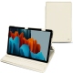 Housse cuir Samsung Galaxy Tab S7+ - Blanc ( Nappa - White ) 