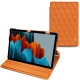 가죽 커버 Samsung Galaxy Tab S7+ - Orange - Couture ( Nappa - Pantone 1495U ) 