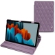 Housse cuir Samsung Galaxy Tab S7+ - Lilas - Couture ( Nappa - Pantone 2645U ) 