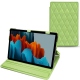 Lederschutzhülle Samsung Galaxy Tab S7+ - Vert olive - Couture ( Nappa - Pantone 578U ) 