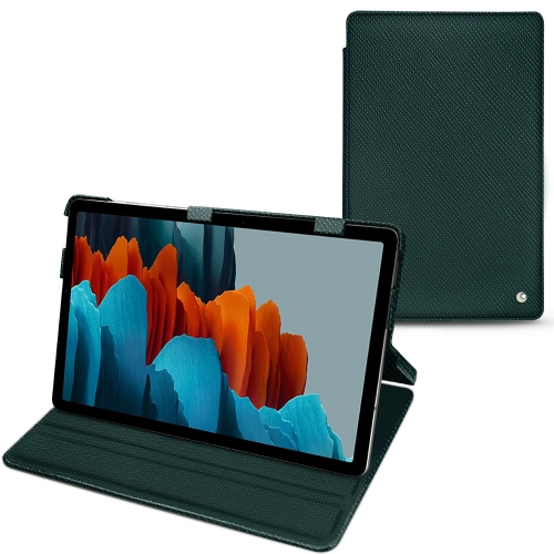  Horizontal Flip Covers for Samsung Galaxy Tab S7 PlusVert séduisant ( Pantone #1d3c34 ) 