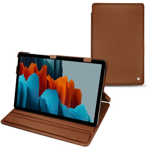 三星Galaxy Tab S7橫向翻蓋保護套Marron ( Nappa - Pantone #8B4720 ) 