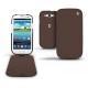 Housse cuir Samsung GT-i9300 Galaxy S III  - Châtaigne ( Pantone 476C ) 