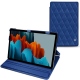 Samsung Galaxy Tab S7 leather case - Bleu océan - Couture ( Nappa - Pantone 293C ) 