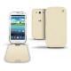 Housse cuir Samsung GT-i9300 Galaxy S III  - Ivoire ( Sleek P C12 - White ) 