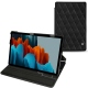 Samsung Galaxy Tab S7 leather case - Negre poudro - Couture