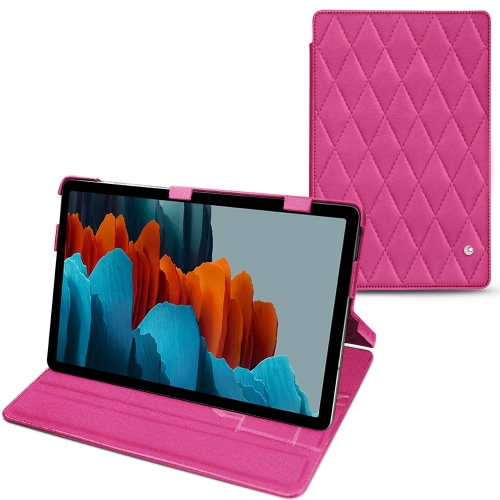 Capas de Aba Horizontal para Samsung Galaxy Tab S7Rose BB - Couture ( Pantone #DB599F )