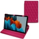 Samsung Galaxy Tab S7 leather case - Rose fluo - Couture
