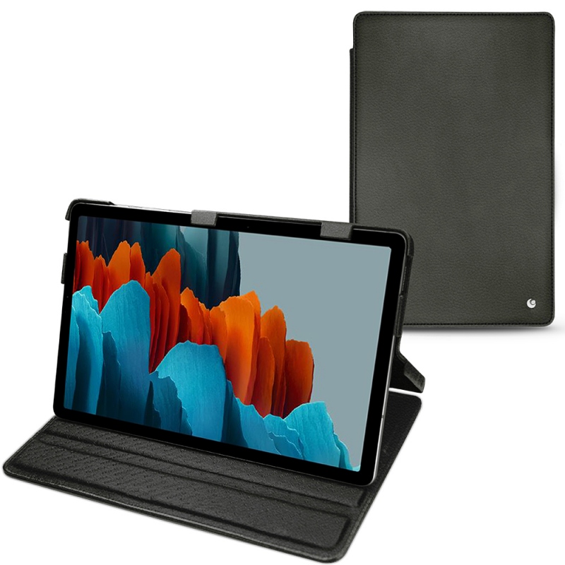 Samsung Galaxy Tab S7 leather case - Noir PU