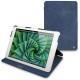 レザーケース Apple iPad mini - Jean vintage ( Roughtcut - Pantone 285U  ) 