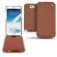 Funda de piel Samsung Galaxy Note 2  - Marron ( Nappa - Pantone 1615C ) 
