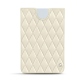 レザーケース Microsoft Surface Duo + bumper - Blanc - Couture ( Bologna - White ) 