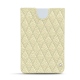 Pochette cuir Microsoft Surface Duo avec bumper - Ivoire - Couture ( Sleek P C12 - White ) 