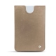 Pochette cuir Microsoft Surface Duo avec bumper - Taupe vintage ( Pantone 7530C ) 