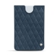 Pochette cuir Microsoft Surface Duo avec bumper - Jean vintage - Couture