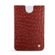 レザーケース Microsoft Surface Duo + bumper - Autruche ciliegia