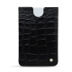 Funda de piel Microsoft Surface Duo con bumper - Crocodile nero