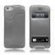 Capa em pele Apple iPhone 5 - Platinium ( Bologna Hi Gloss Metallic - Pantone 877C ) 